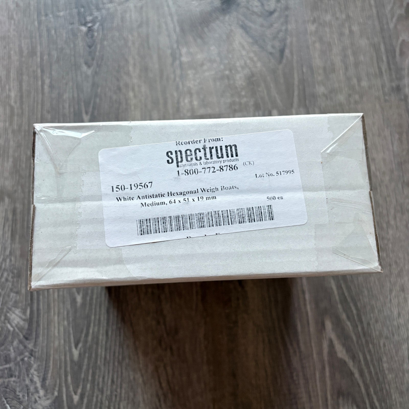 Heathrow Scientific HS14251B Antistatic Hexagonal Weigh Boats Medium 500/Pk