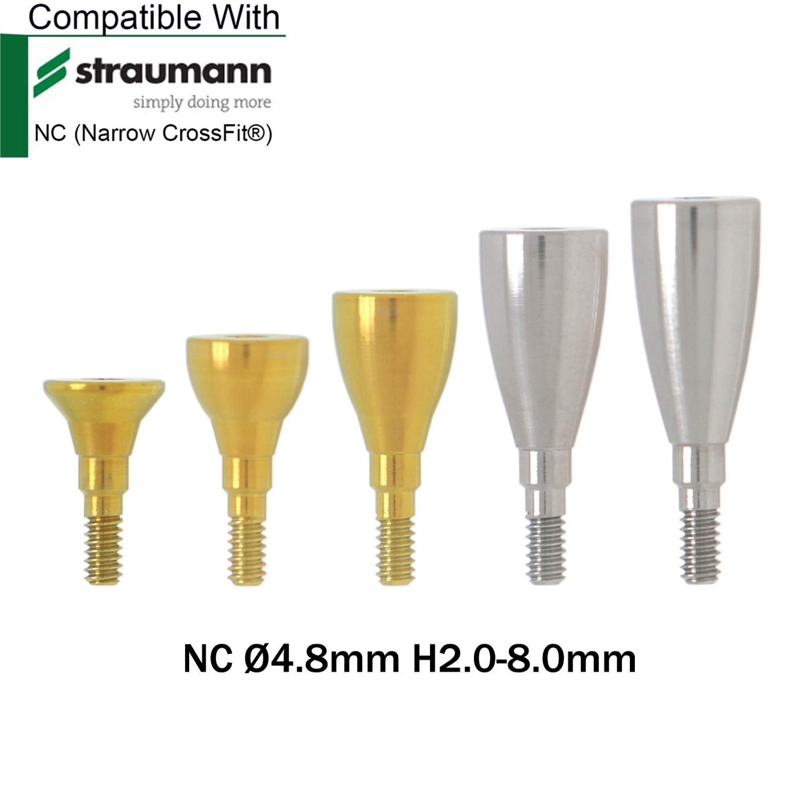 Dental Healing Abutment Closure Caps NC/RC Compatible with Straumann ITI BL/BLT