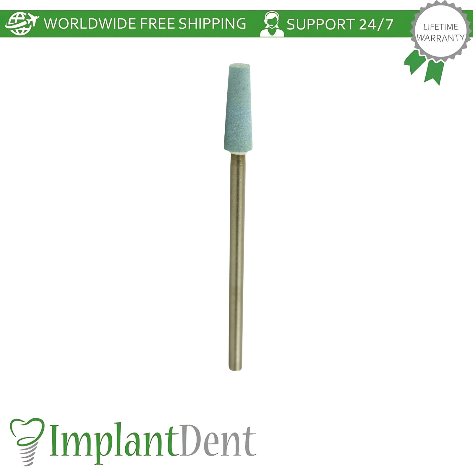 MDT Flat End Taper Ceramics Polisher Bur Ø3.5x11mm Accurate Smoothing Contouring