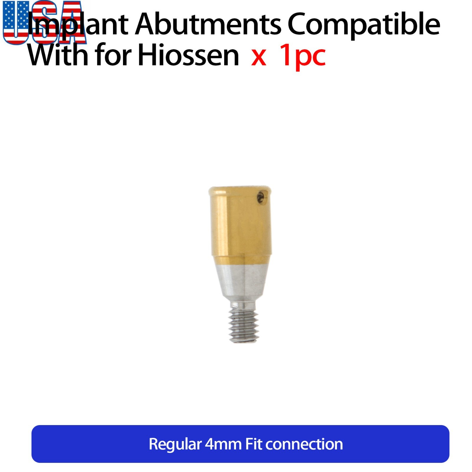 US Regular Locator Attachment Abutments for Hiossen ET Osstem TS 3.0-5.0mm GH