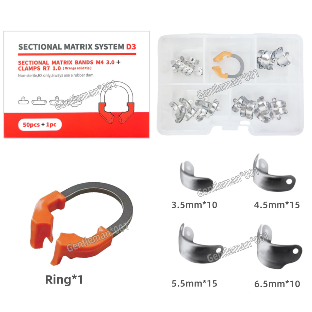 Dental Matrix Band Ring Sectional Matrice Clamp C2 D2/3 Fit Garrison Palodent V3
