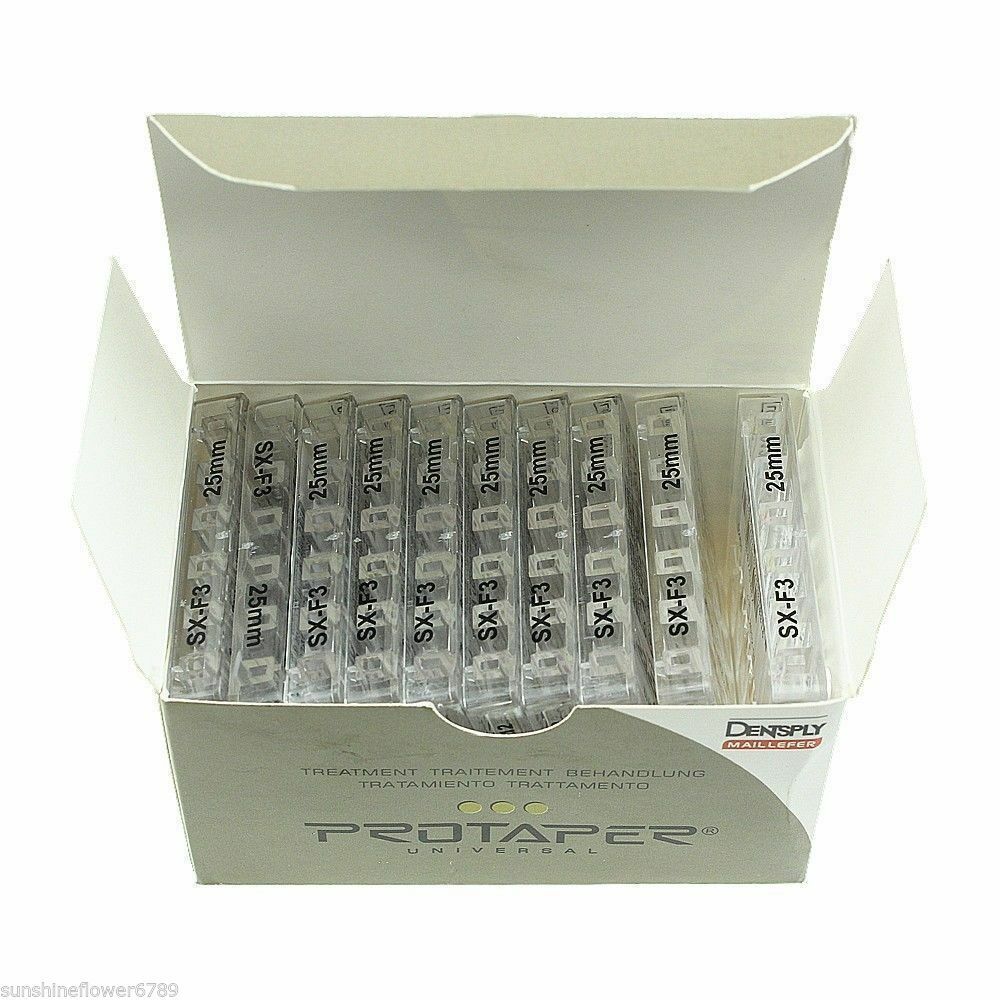 Dentsply Rotary ProTaper Universal Engine NiTi Files 25 mm SX-F3 Endodontic