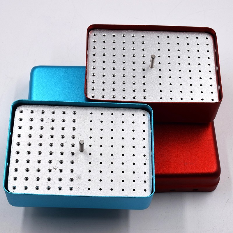 Dental 120 Holes Autoclavable Disinfection Box Endo K H Files High-speed Bur FG