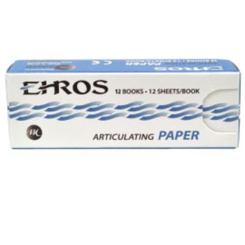 Ehros Thin Blue Articulating Paper 144/Bx. Soft, Smooth, Non-Sticking. Hugh