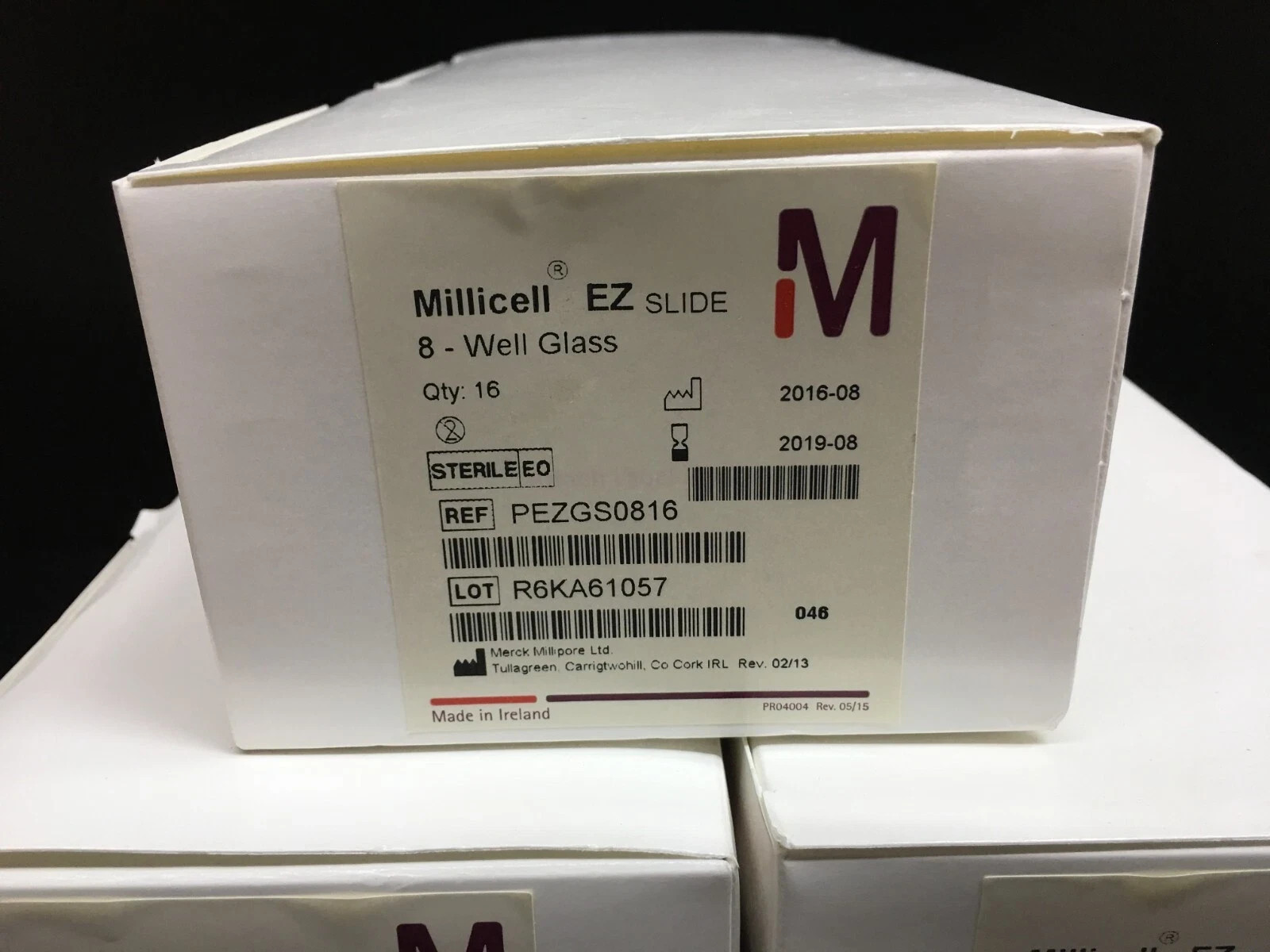 MIllipore REF PEZGS0816 Millicell EZ Slide 8 Well Glass Lot 3 PKS