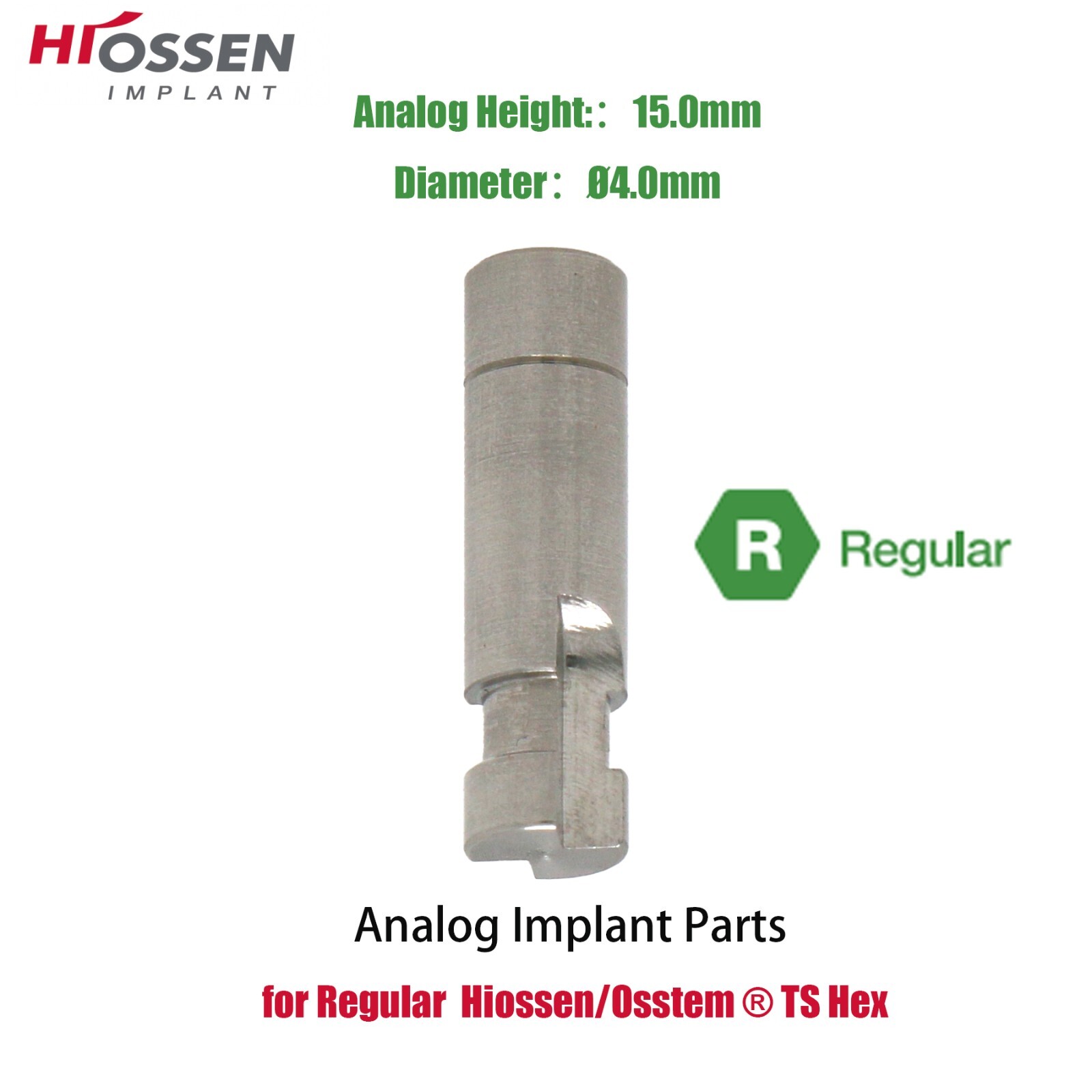 US Dental Lab Analog Implant ET Transfer fit Osstem Hiossen ET Mini/Regular