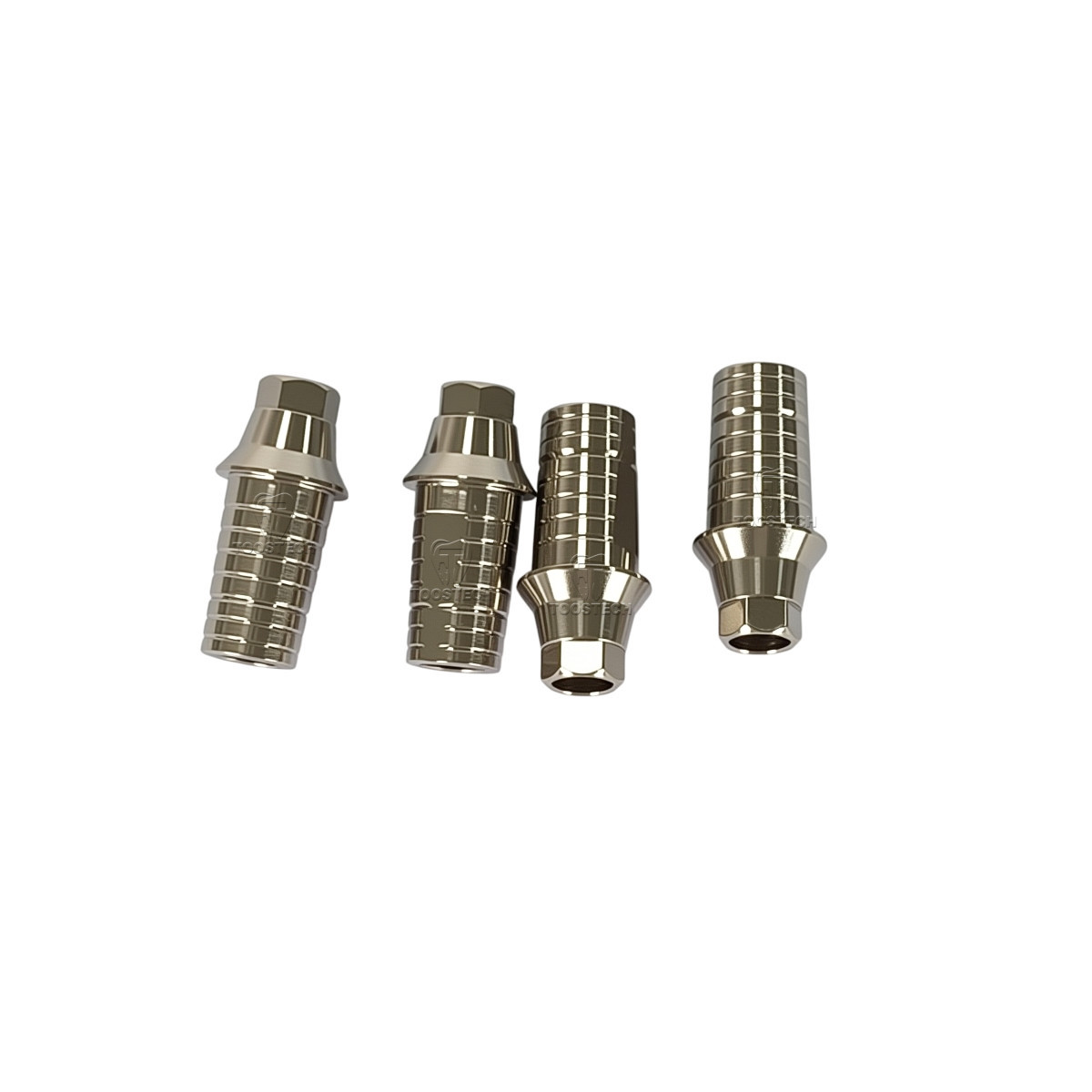 6pcs Digital Tianium base CAD CAM ti-base fits Hiossem Osstem TS Regular Mini