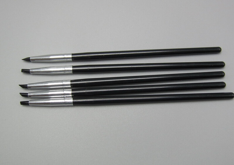 5Pcs/Pack Dental Resin Brush Pens Soft Silicone Teeth Whitening Shaping