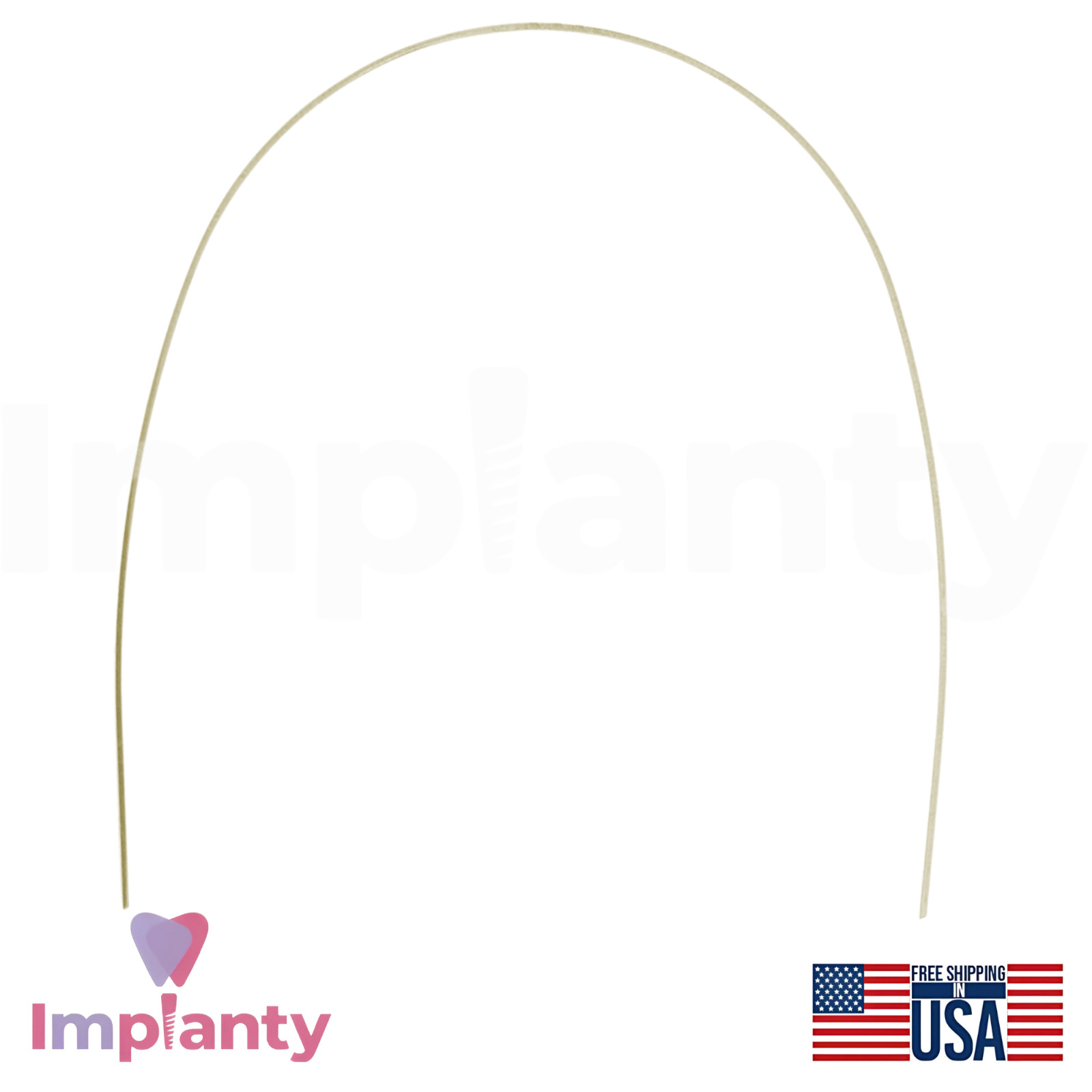 Morelli NiTi Superelastic Aesthetic White Round Dental Archwire Upper Jaw