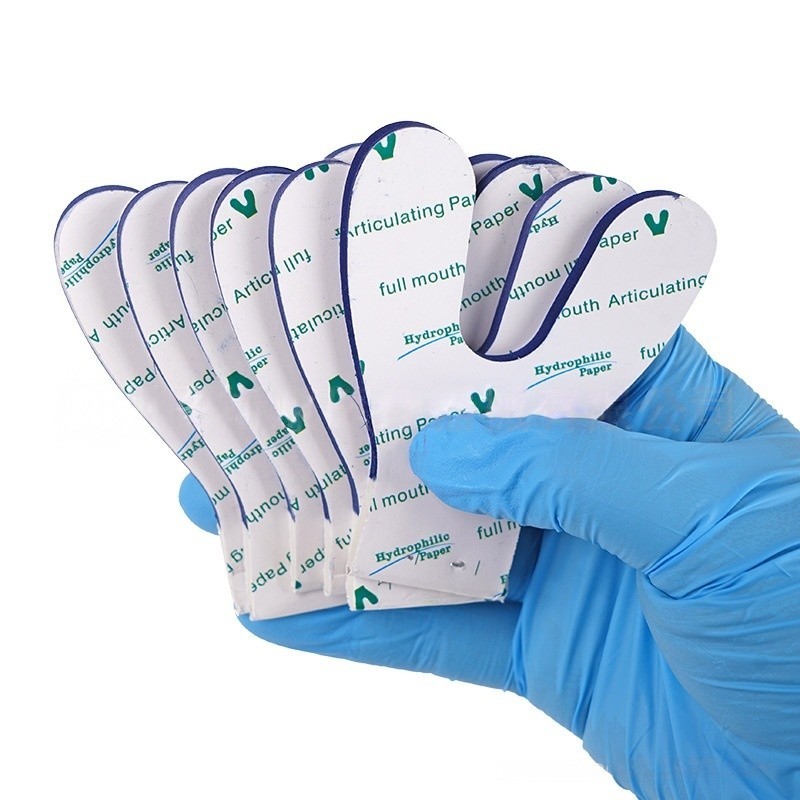 Horseshoe Dental Articulating Paper Red &Blue Occlusion Marking Paper 120Pcs/Box
