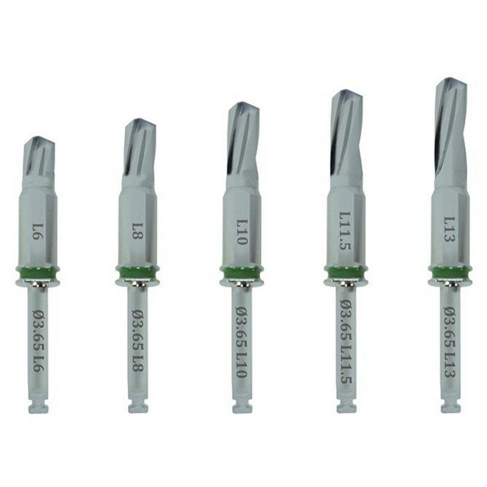 Dental External Irrigation Stopper Drill Ø3.65mm + Surg ical Guide Sleeve Set