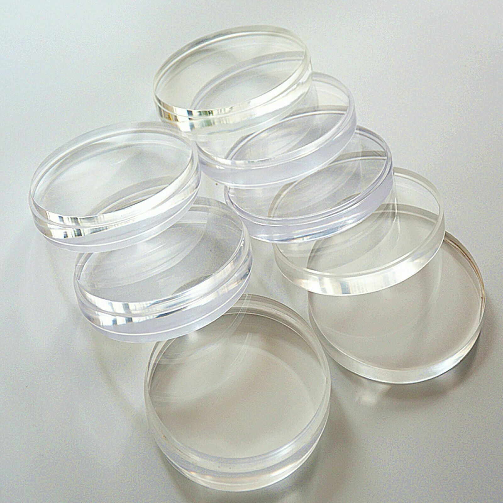 5Pcs Dental LAB PMMA Clear Blocks Disk Fit Wieland System Dental Lab 98*25mm