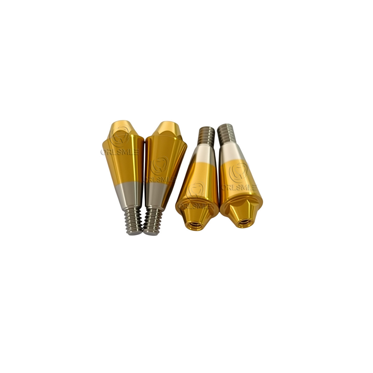 5 pcs multi unit straight abutment D4.8 MU for bridge work fits Hiossen Osstem
