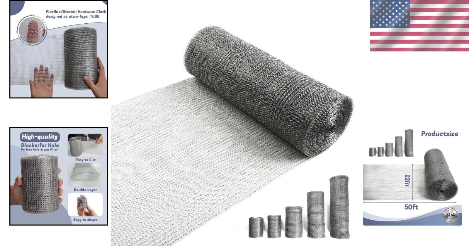 Flexible Double Layer Metal Mesh – Rust Resistant