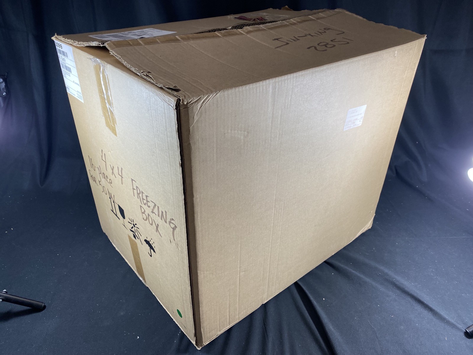GLOBE SCIENTIFIC 50mL 4×4 Centrifuge Tubes Cardboard Freezing Box #3099 (45/Pk)