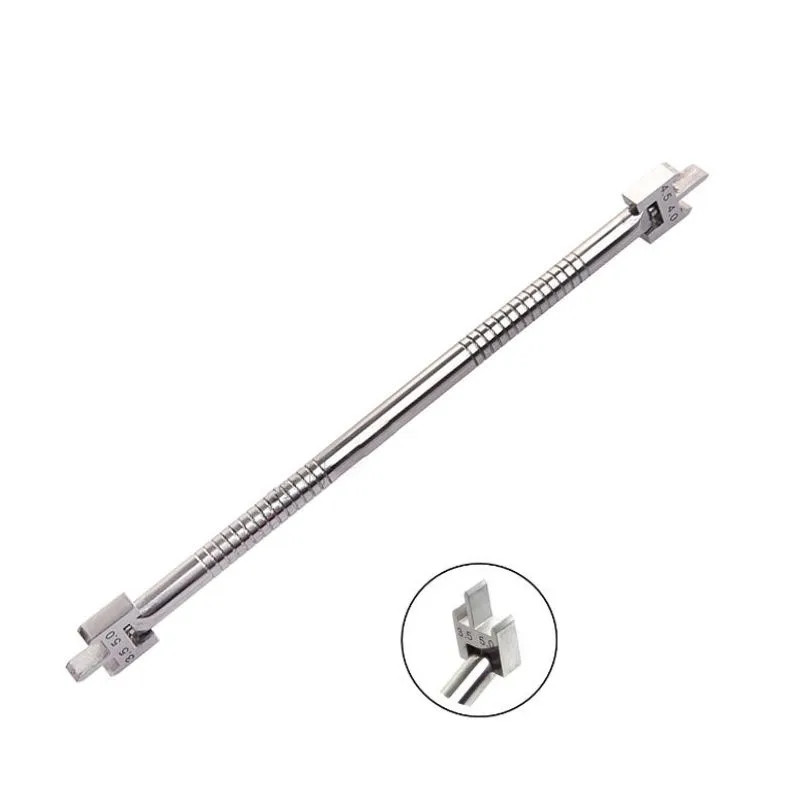 Dental Bracket Gauge Locator Double Scale Orthodontic Brackets Stainless Steel
