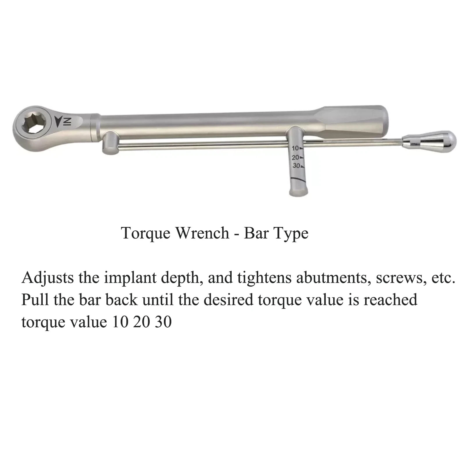 Implant Driver Hex 1.2 Fits Hiossen Osstem Manual Hand Torque Wrench Ratchet