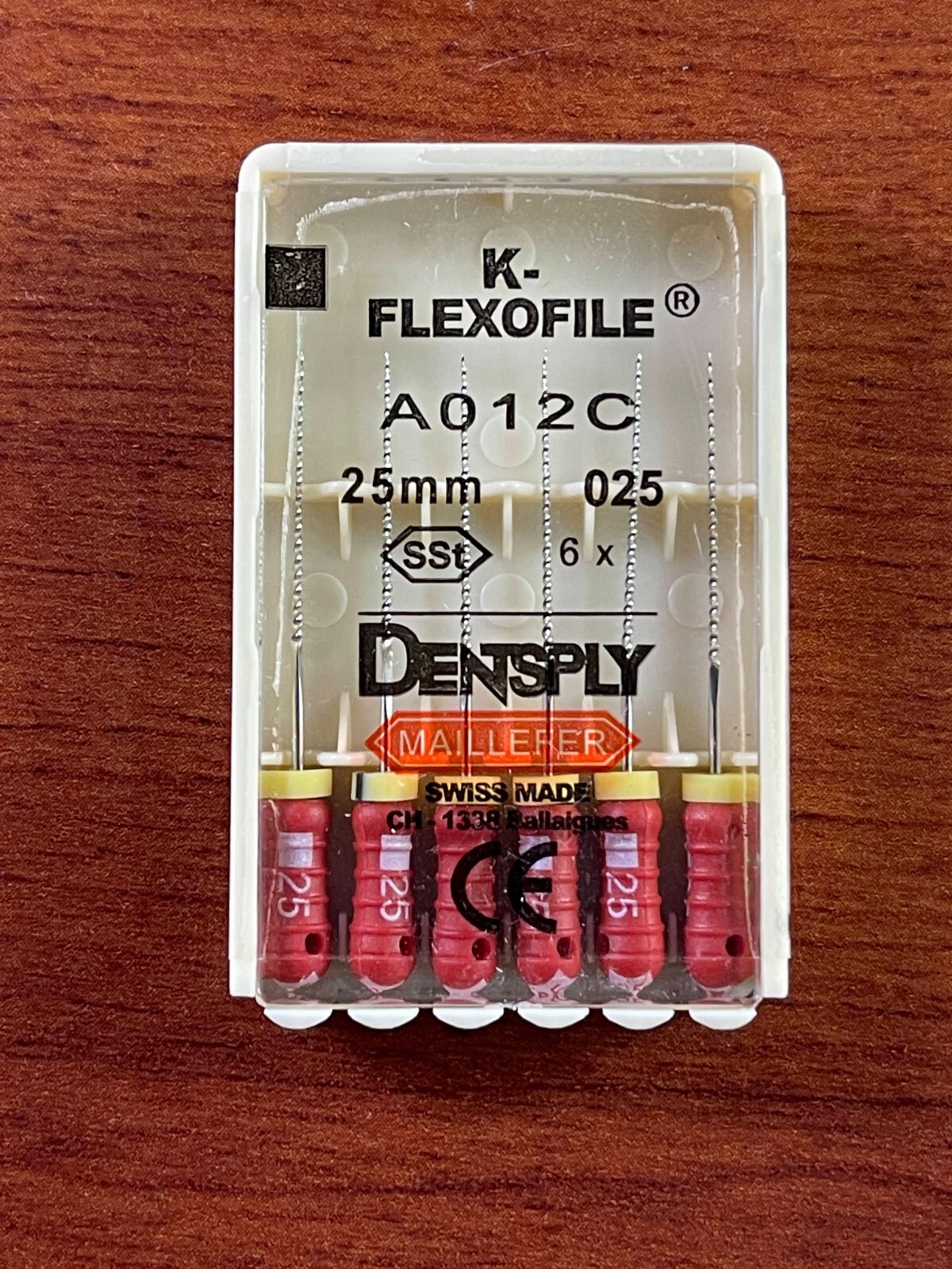 Dentsply Maillefer K-Flexo SS file Endodontic 21,25,31mm 1800 files/pk (300 Box)