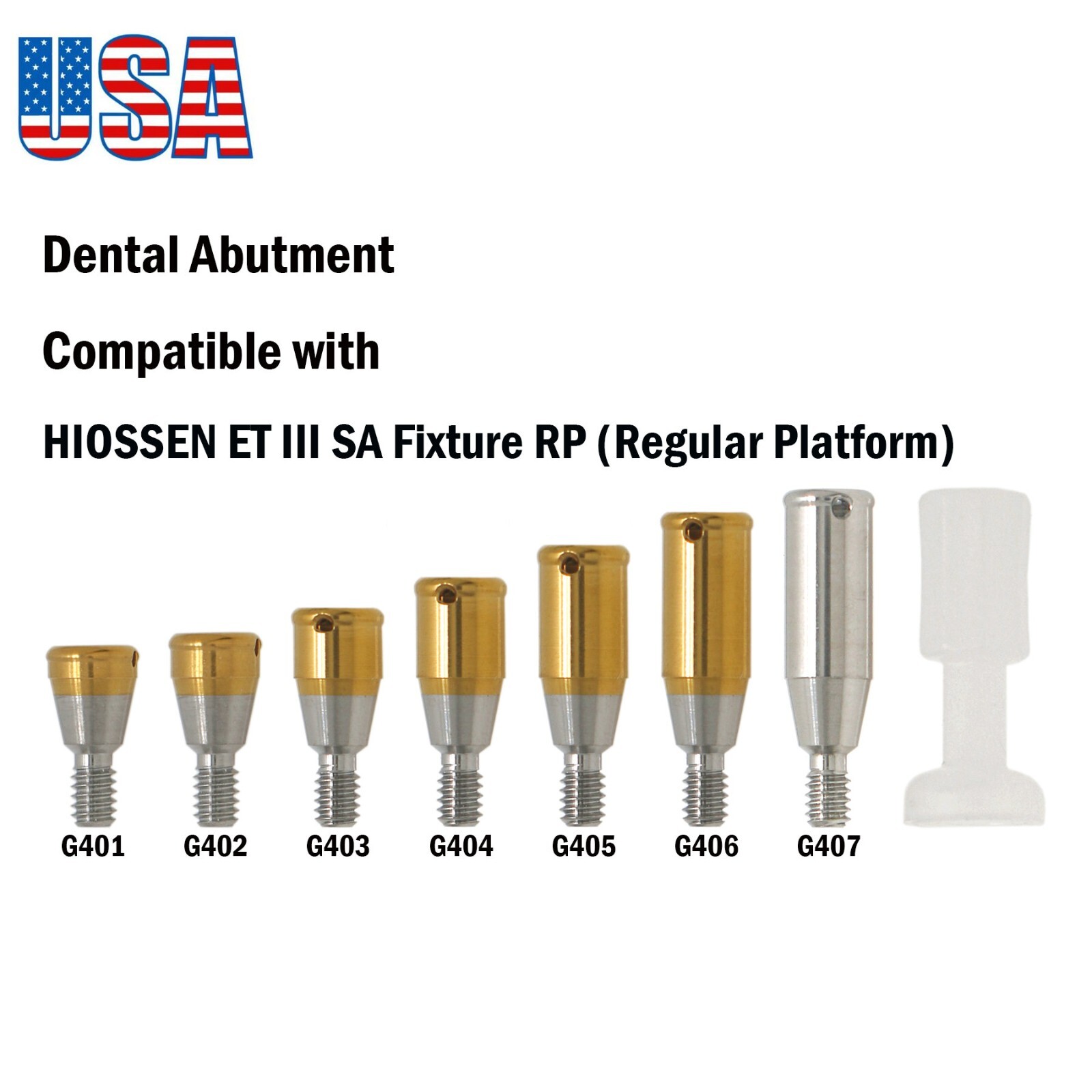 US Fits Osstem HIOSSEN ET Locator Overdenture Abutment Locator Male Cap Tool M/R