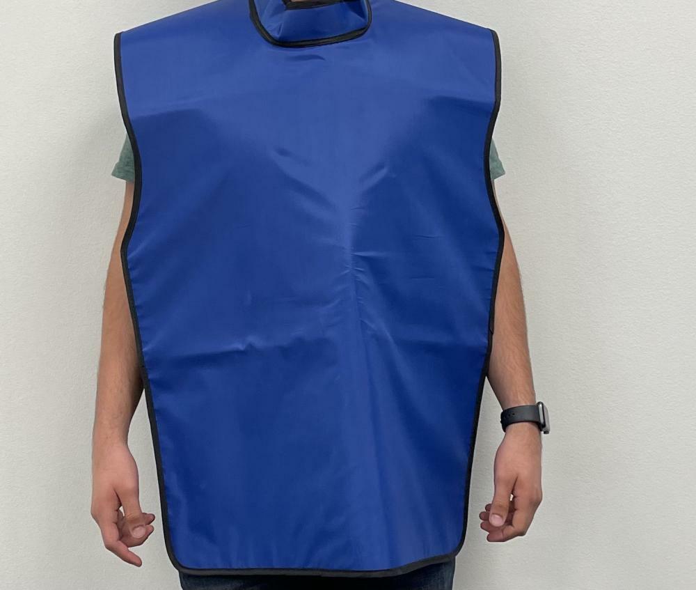 X-Ray Protective Clothing Apron with Collar For Adults Size Color: Blue 1/bx