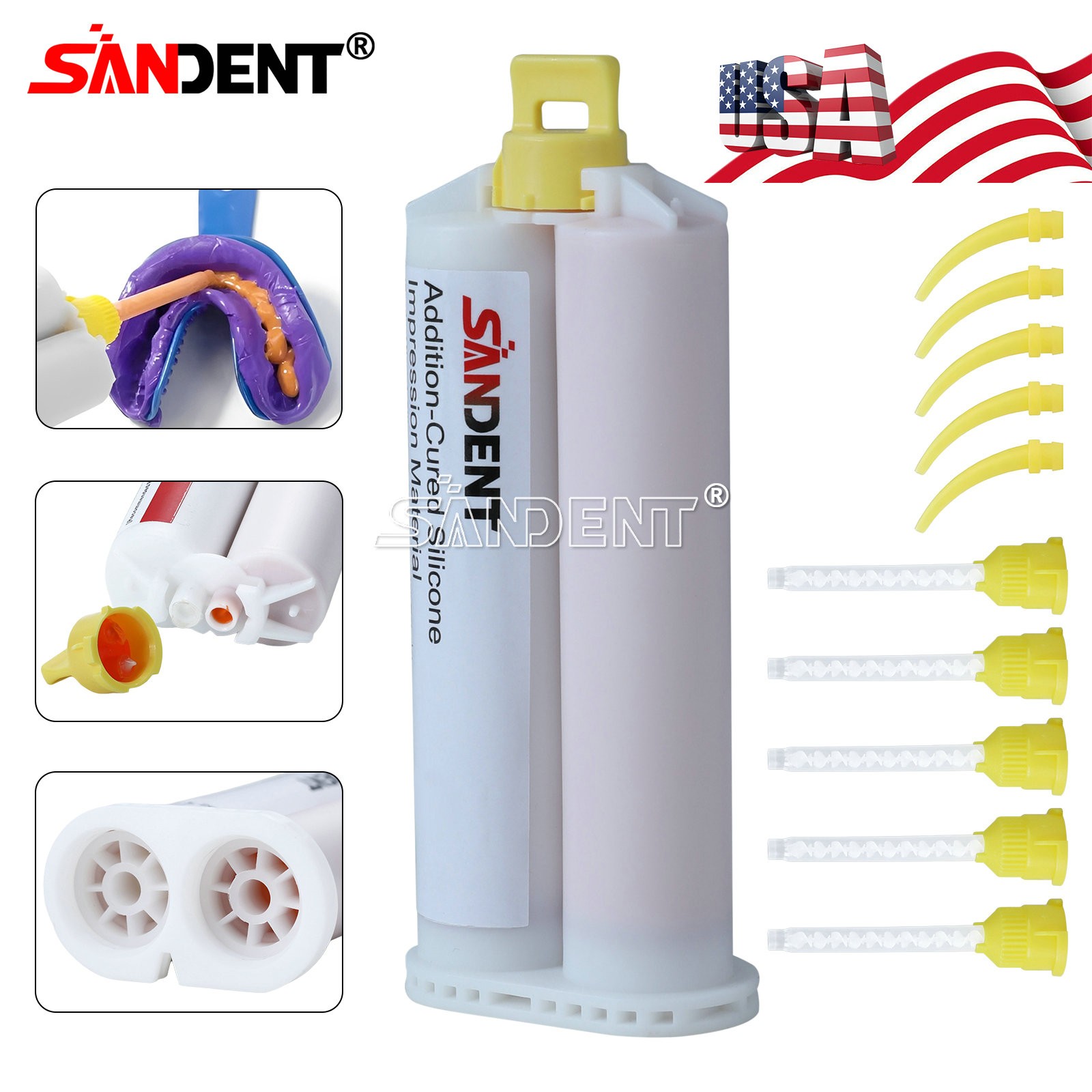 Dental Light Body Fast Rapid Set Dental Impression Material 25ml+25ml VPS PVS