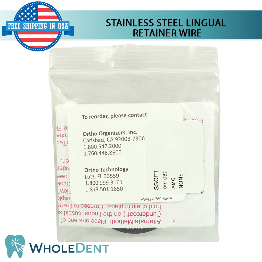 Orthodontic Dental Stainless Steel Lingual Retainer Wire Reliance Ortho-Flextech