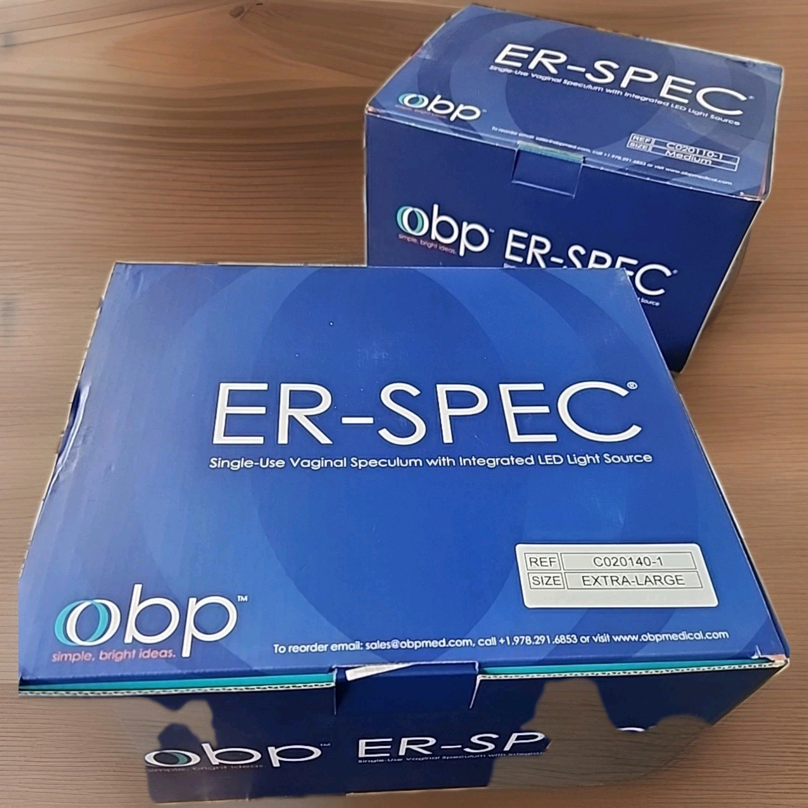18-Packs OBP ER-SPEC Speculum With Integrated LED Light Source C020100-1 XL
