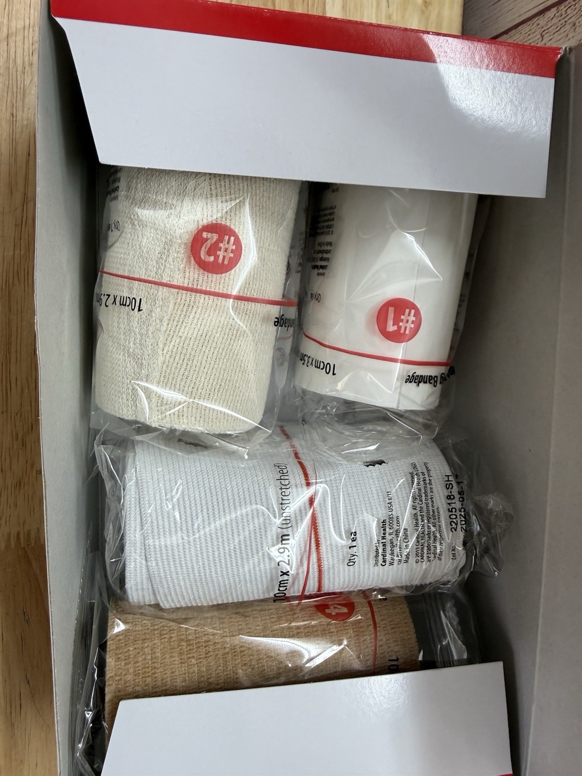 LOT 6X – Cardinal Health Four-Layer Compression Bandage System CAHMLCB4 NIB