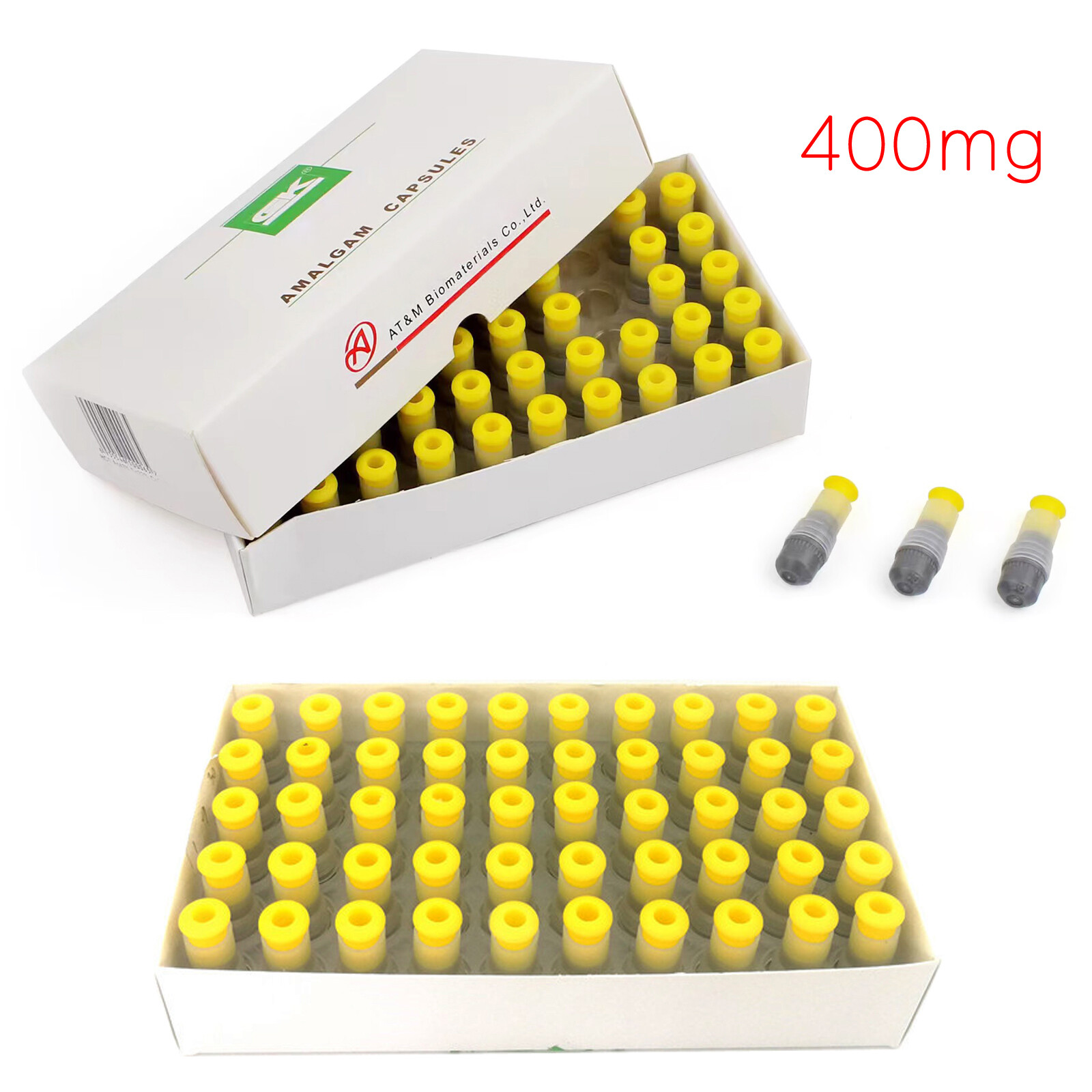 Dental Alloy Amalgam, 1 / 2 / 3 Spill Regular Set, 500 or 50 Capsules, Zinc Free