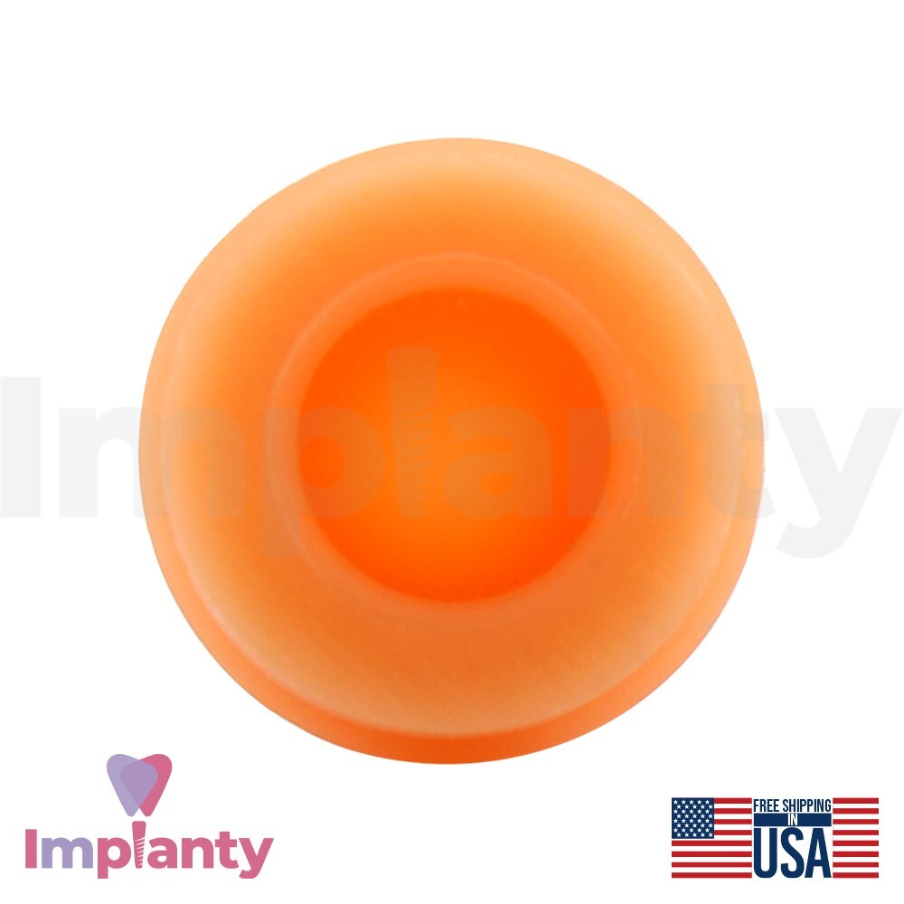 10x Dental Undersized Soft Silicone Caps 2.2mm For Ball Attachment 900g