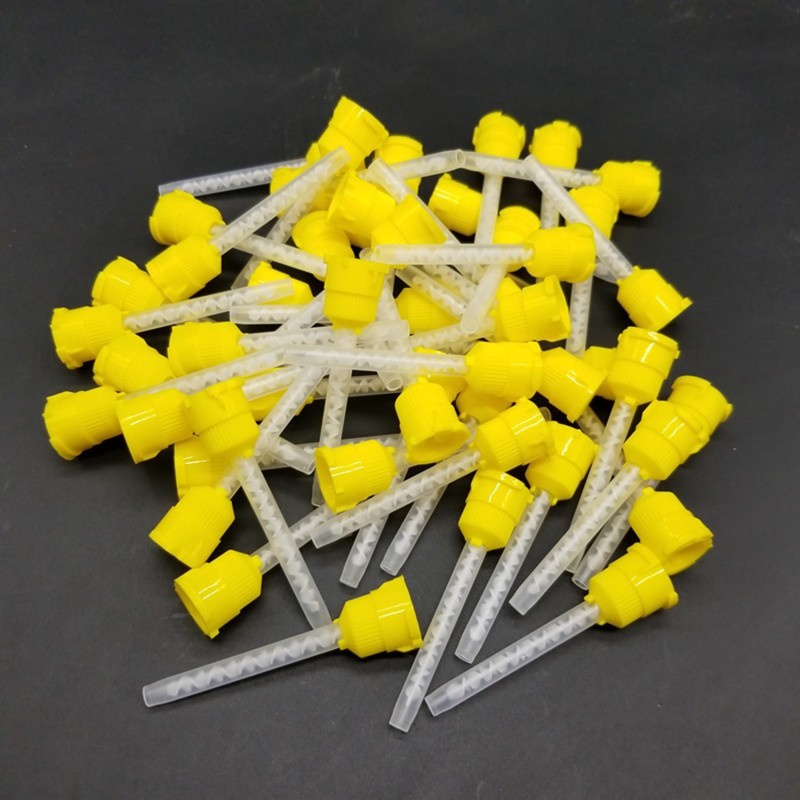 Dental Impression Mixing Tips Impression HP Tips Yellow 5.0mm(1:1) Long Short