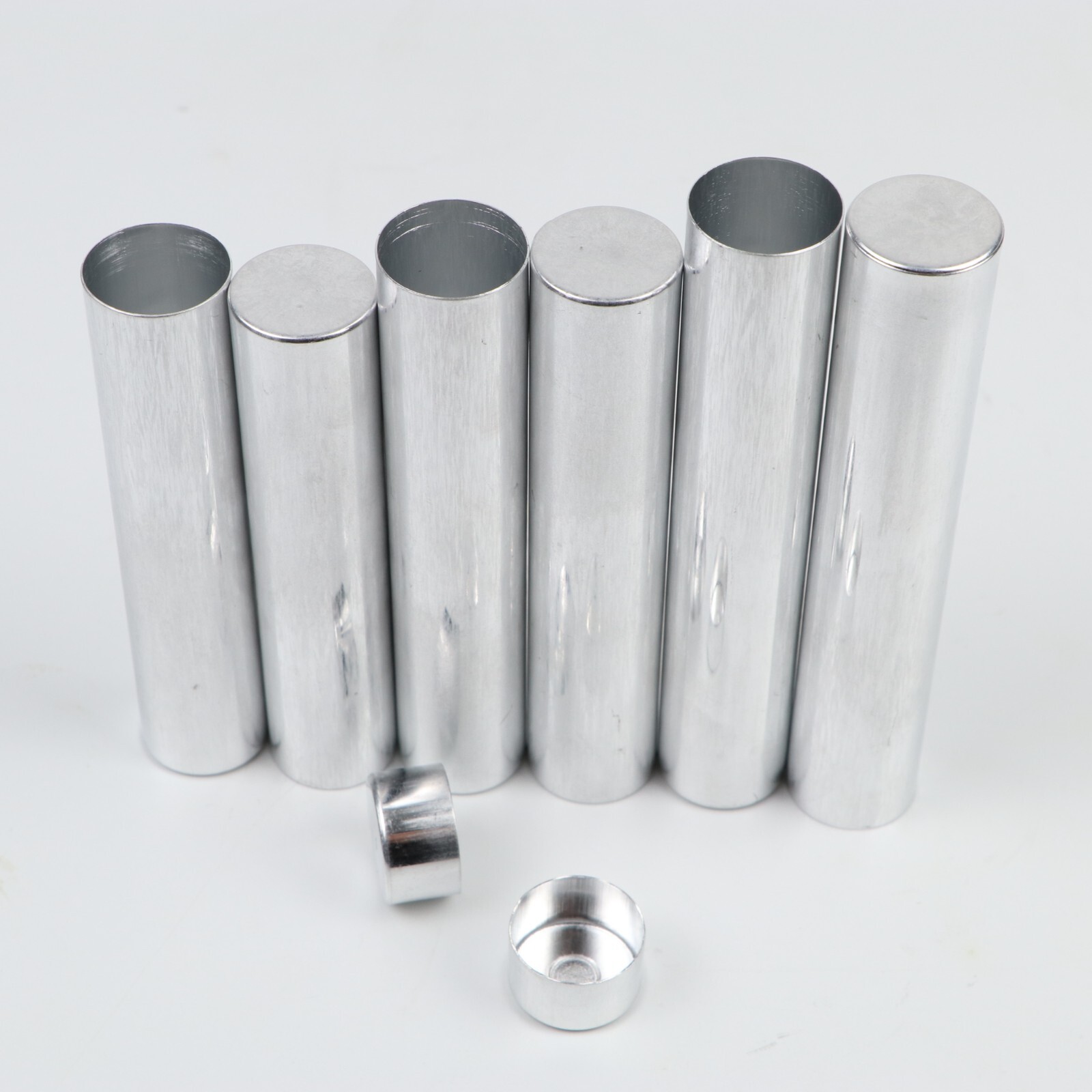 100pcs Dental Lab Aluminum Tube Empty Cartridges For Flexible Acrylic OD22mm