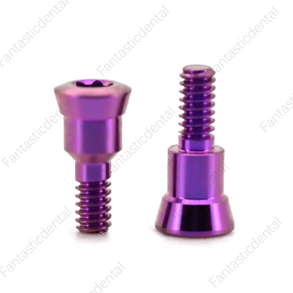 2 Pcs Dental RC Closure Screw Healing Cap Abutment Height 0mm 0.5mm