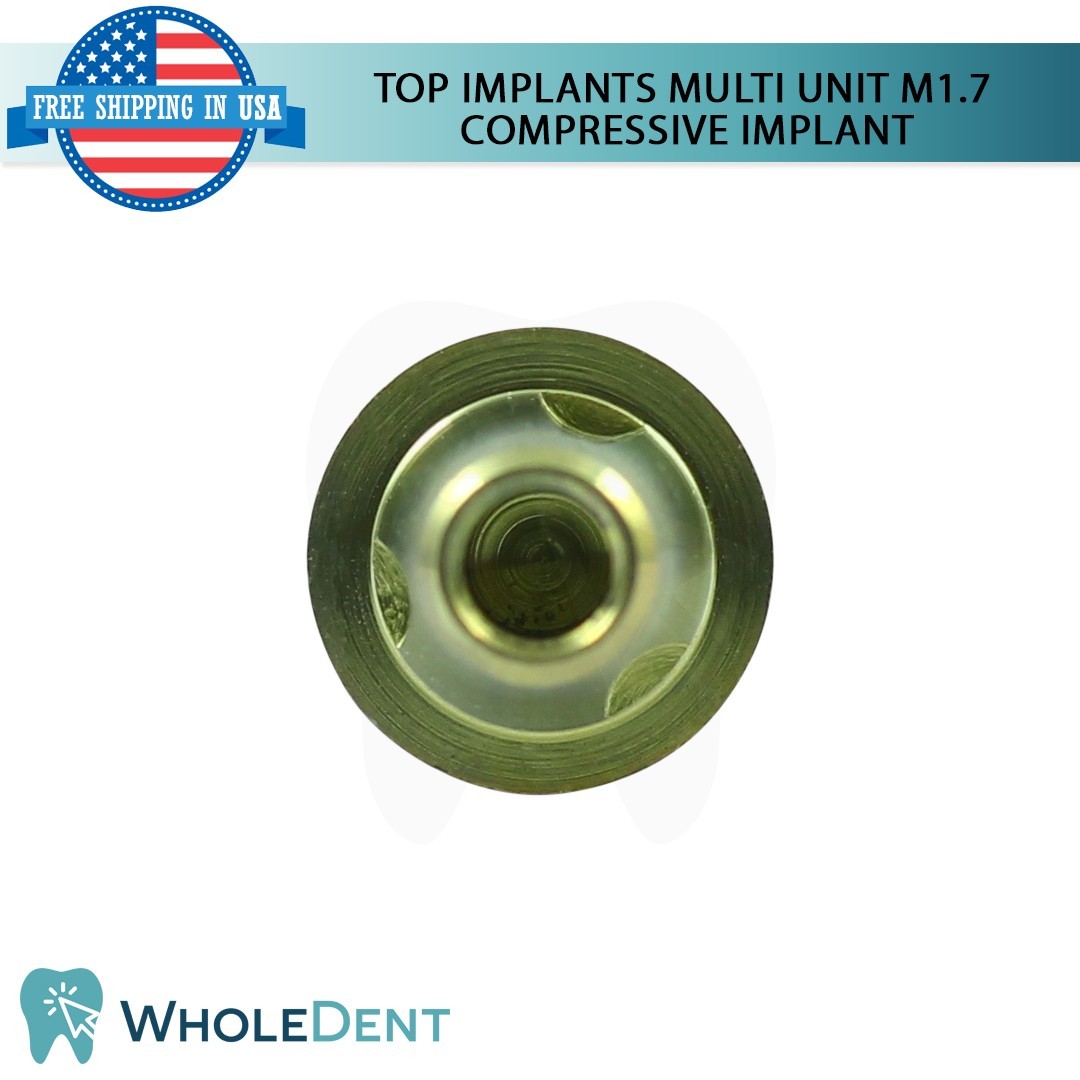 1x Dental Multi Unit M1.7 Compressive Monoblock Fixture Titanium Sterile SLA