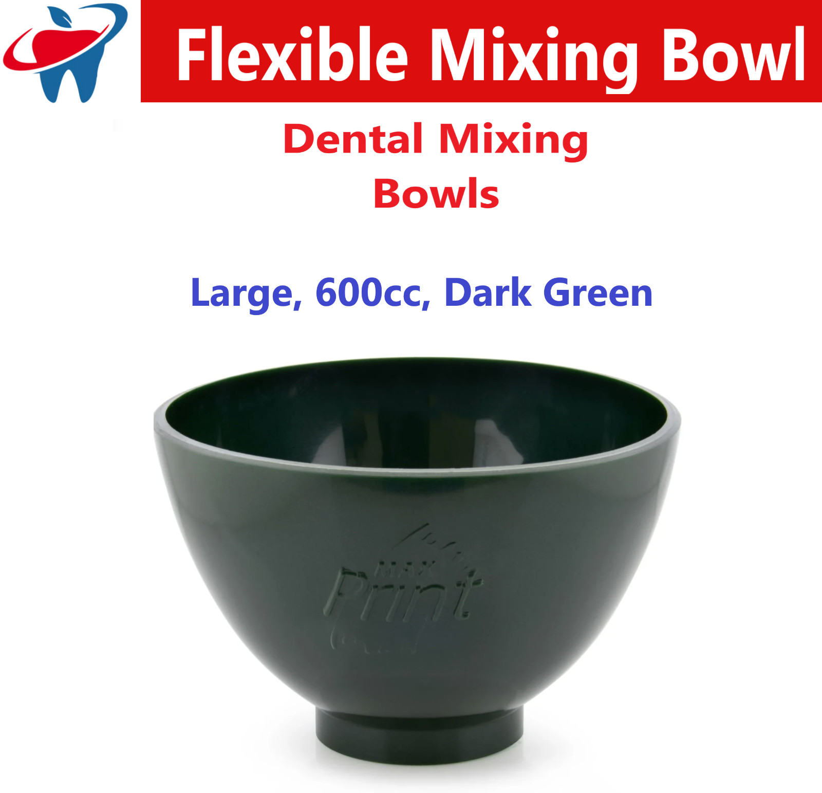 Dental Mixing Bowls For Impression Material Disposable, 6/Bag, Assorted Colors