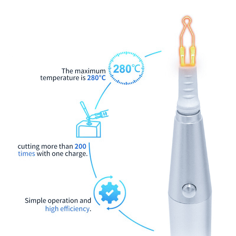 Dental Gutta Percha Cutting Heated Metal Body Gum Cutter Obturation System