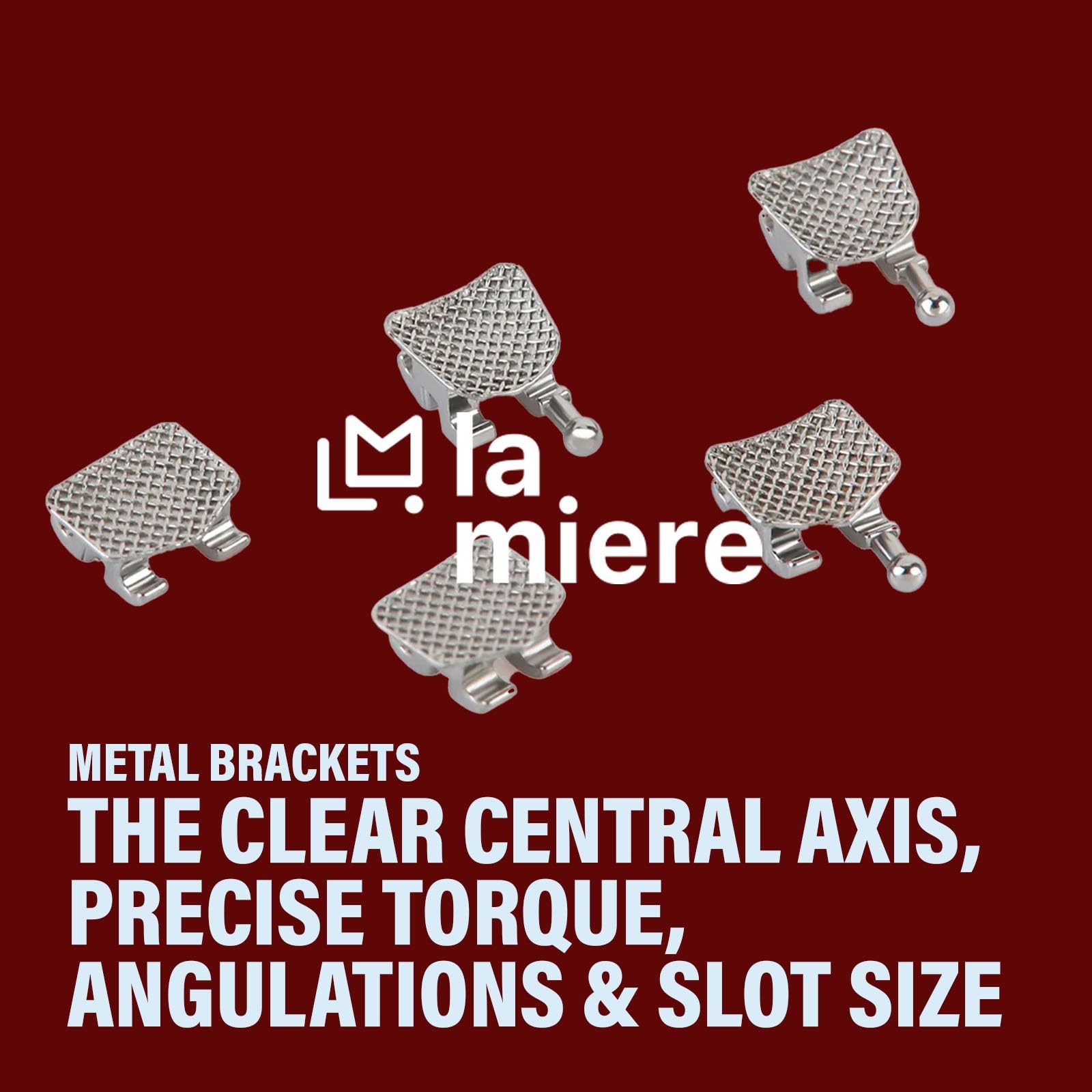 LA MIERE 200PCS Teeth Model Braces, Typodont Brackets, 0.022 MINI MBT