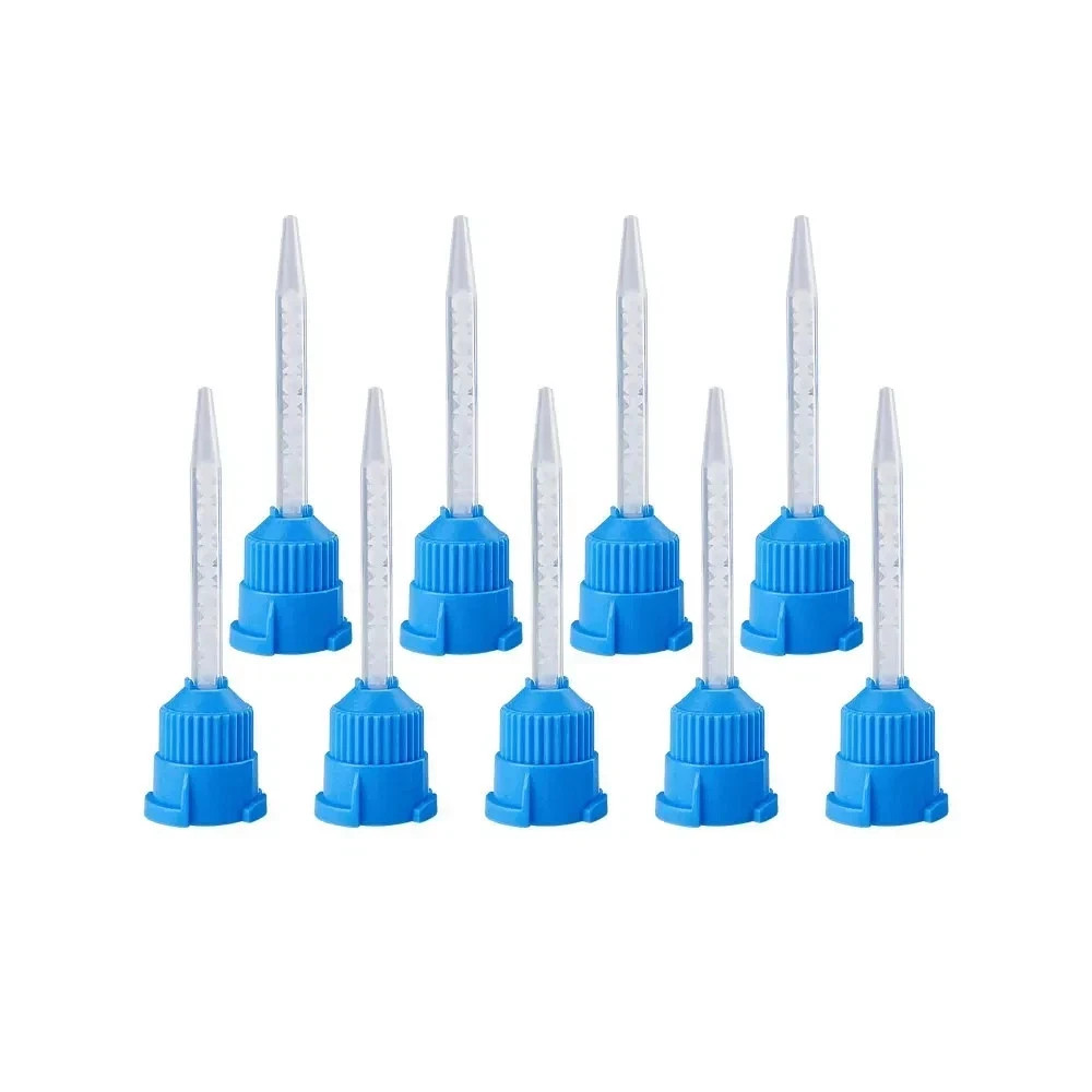 100 Pcs Dental Silicone Mixing Mixing Head Rubber Conveying Disposable Nozzle US