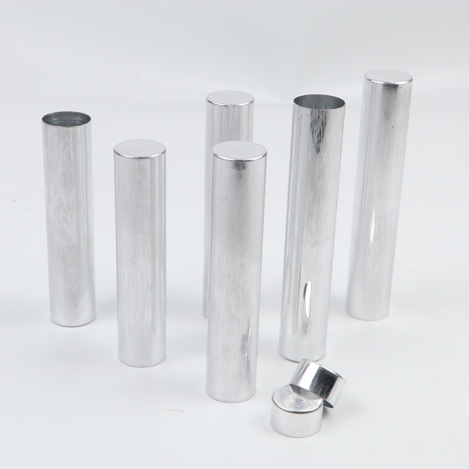 100pcs Dental Lab Aluminum Tube Empty Cartridges For Flexible Acrylic OD22mm