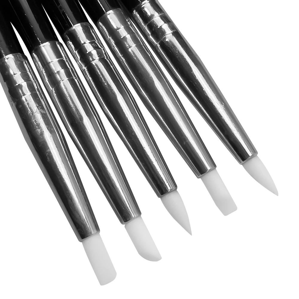 5 Pcs Dental Resin Brush Pens Shaping Silicone Tooth Tool for Adhesive Composite