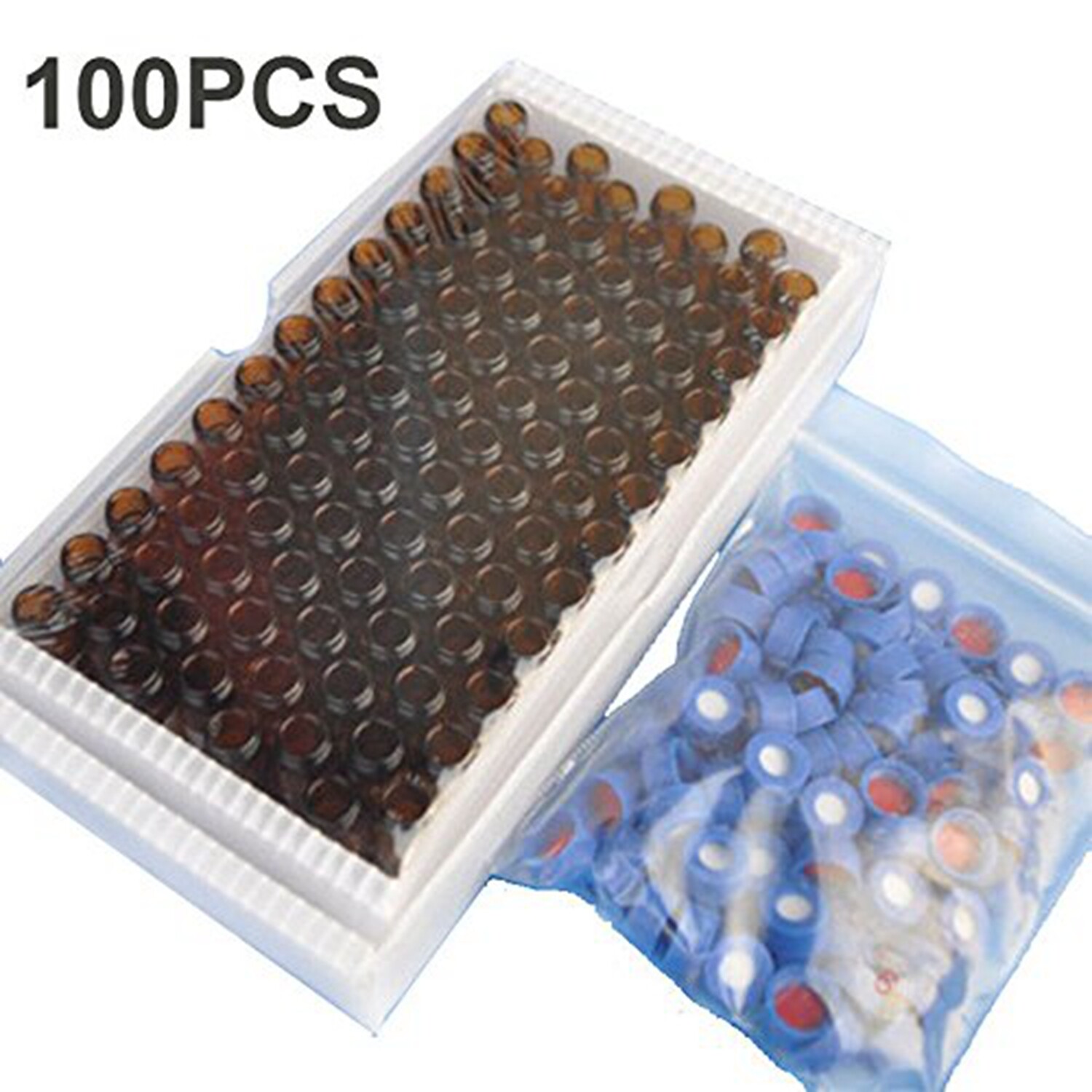 1000pcs 2mL 9-425 Sample Vials Caps +PES 0.22μm 13mm Syringe Filters Hydrophilic