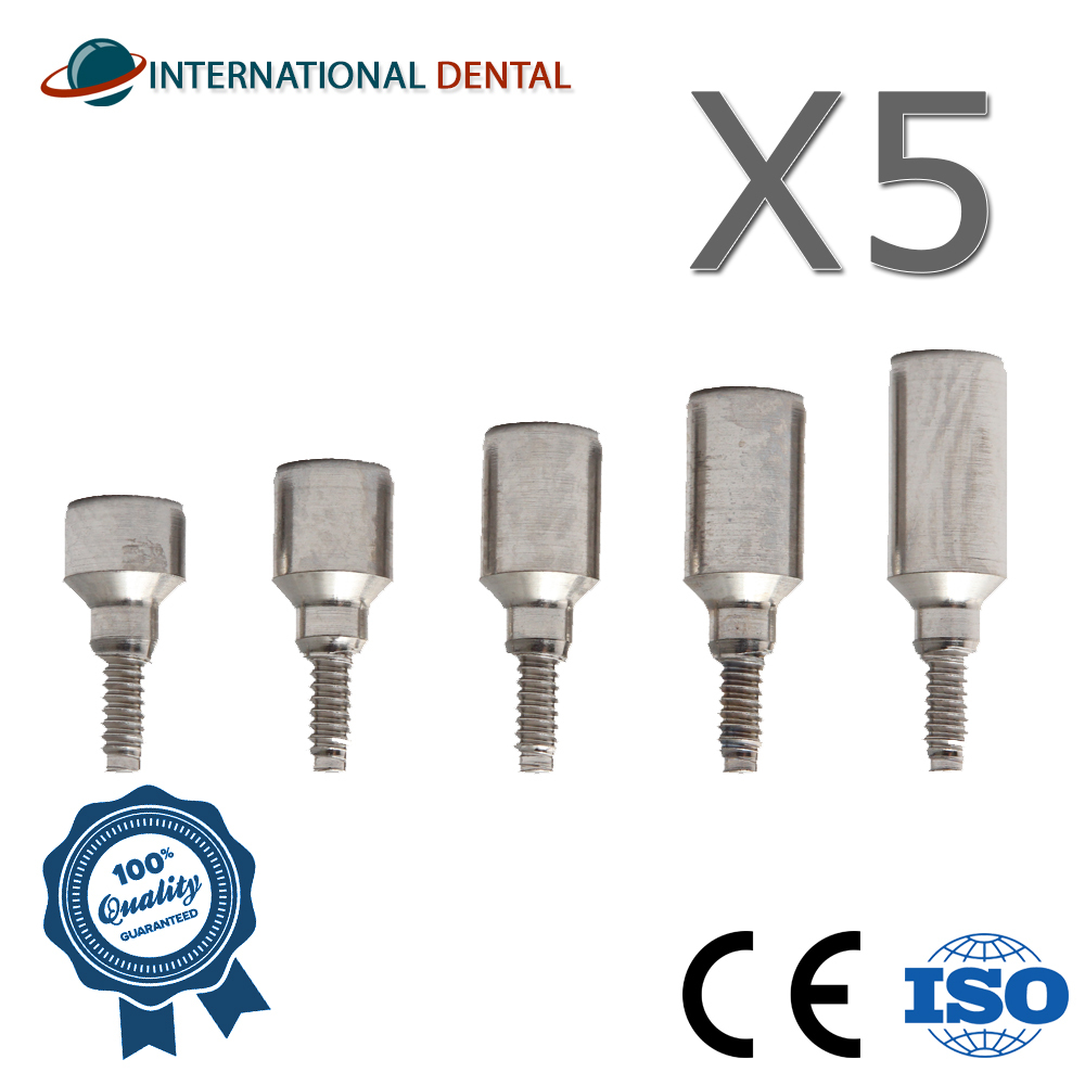 Lot Of 5 Healing Cap Slim 3.0mm, Dental Fixture Adapter Head Int Hex
