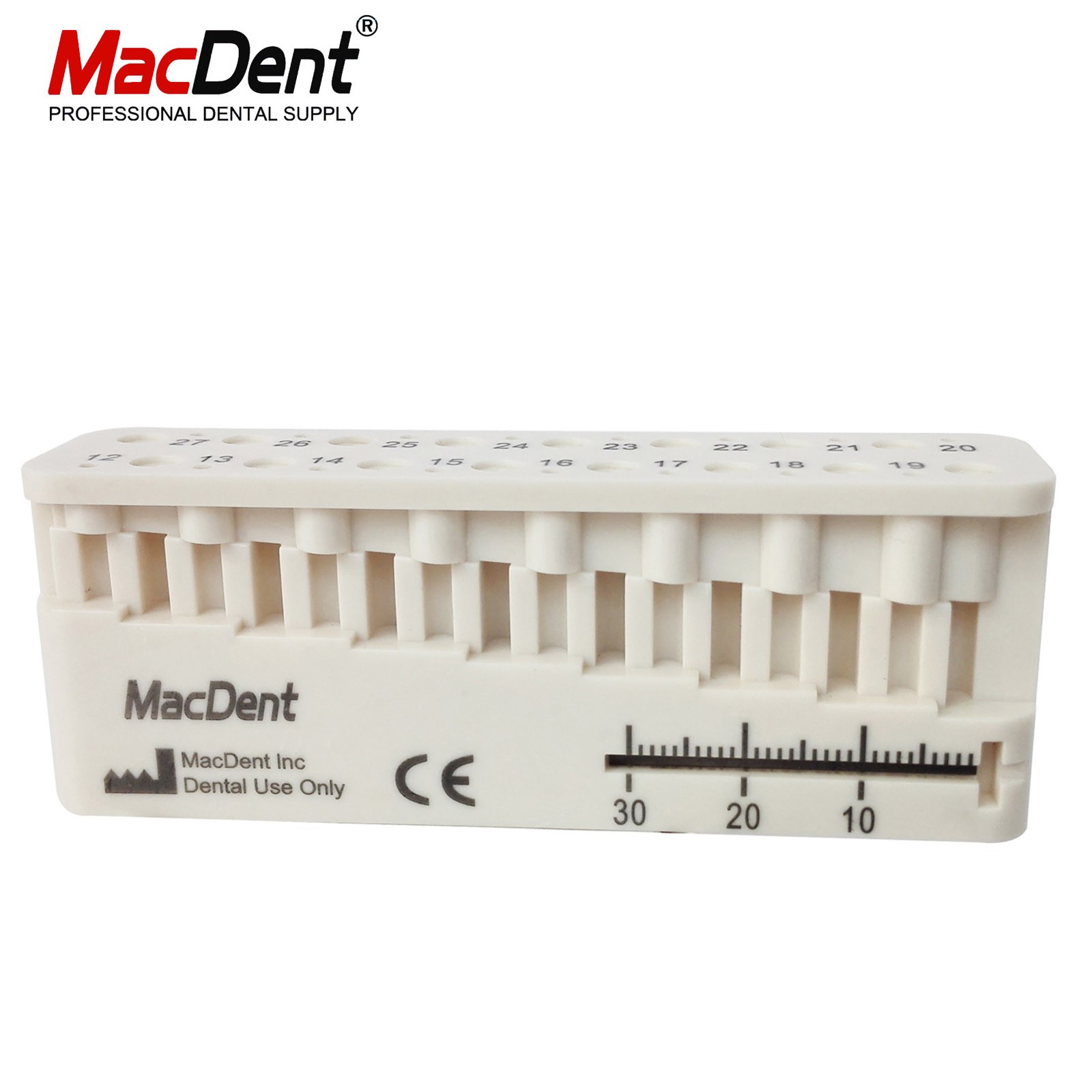 Dental Endo Measuring Block Endodontic File Holder Measuring Ruler Autoclavable