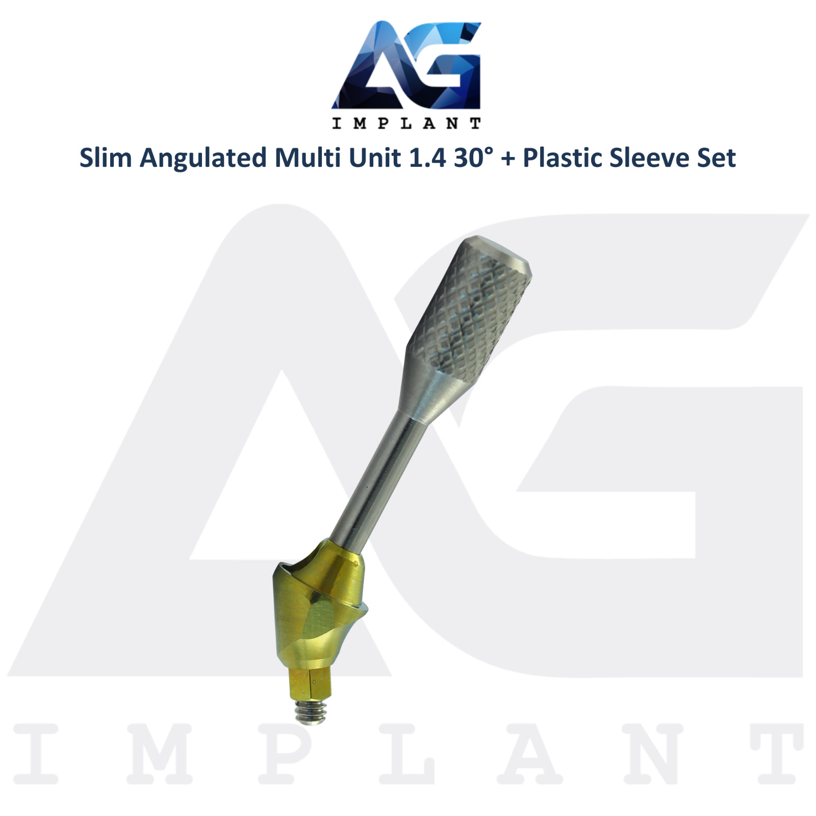 5 Angulated Multi Unit 1.4 Prosthetic 30° Plastic Sleeve Set Slim Int Hex 2.0mm