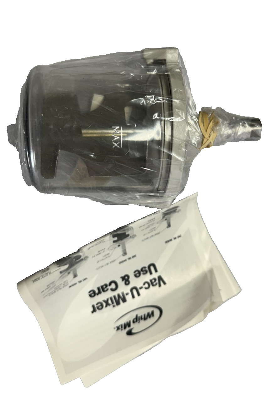 Whip Mix Vac-U-Mixer #4450 Plastic Bowl (3 in / 300 mL) + Lid, Hose, Paddle, Nut