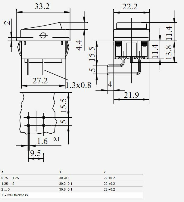 Power Switch for Gendex 765 DC 765DC 632-0084P2 GXS017 (White)