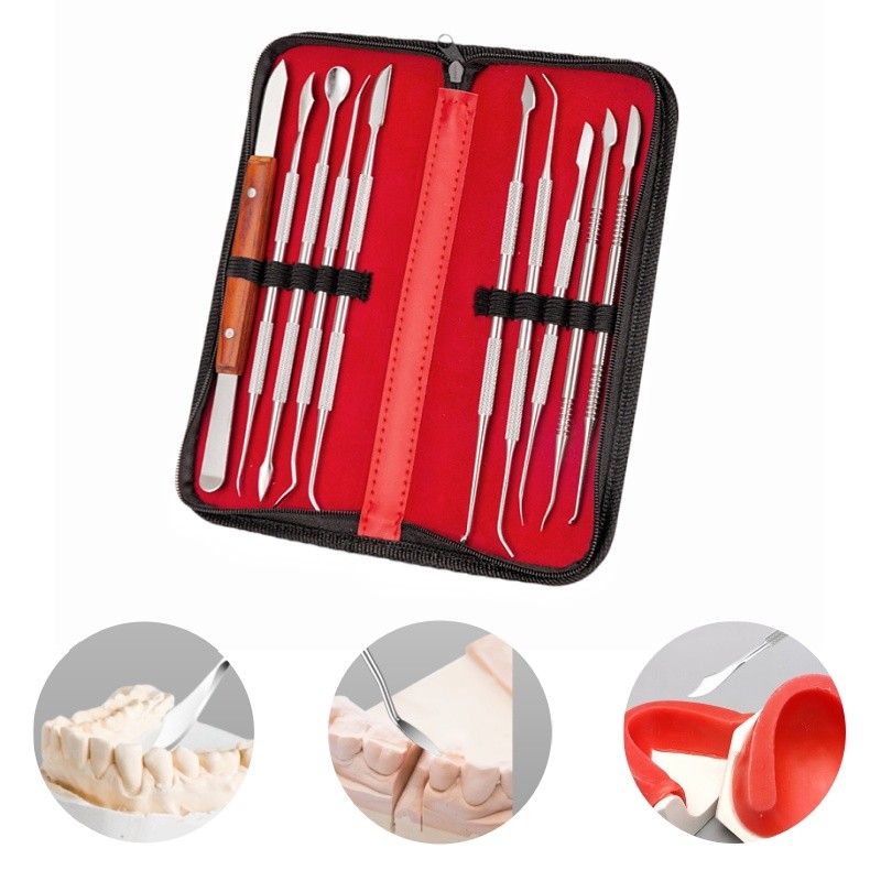 Dental Spatula Plaster Knife Practical Versatile Teeth Wax Carving Tool Set