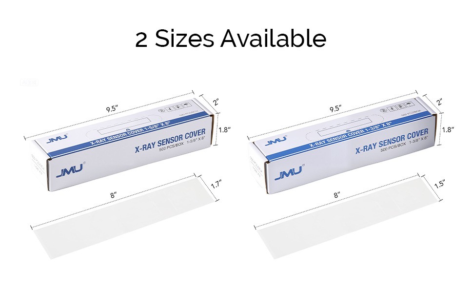 500Pcs X-Ray Head Sleeve JMU Dental Disposable Protective Covers Multiple sizes
