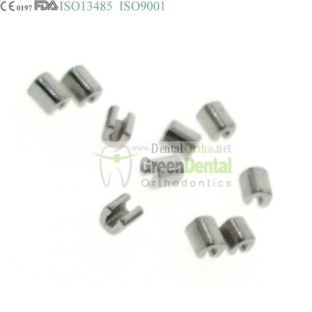 10 x Archwire Stop Crimpable Hook Dental Orthodontic Buccal Tube Lingual Button