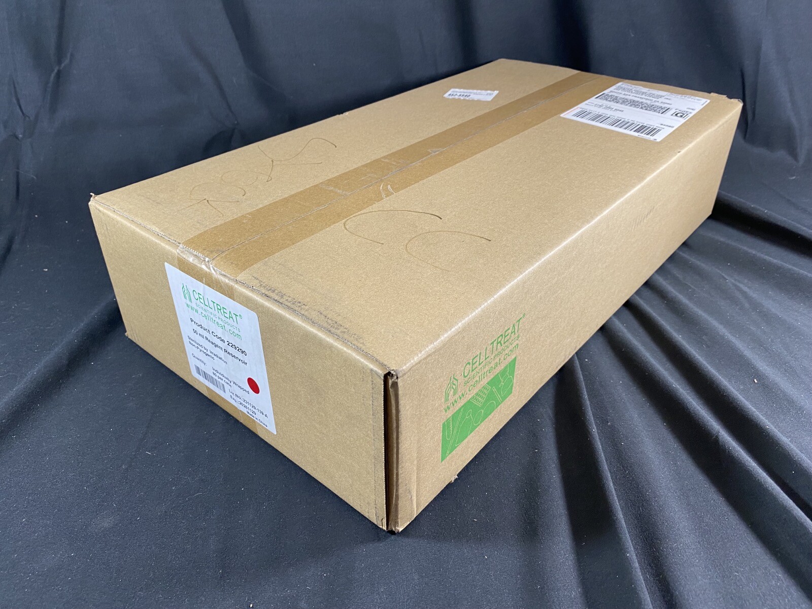 CELLTREAT 50mL Polystyrene Ind Wrapped Sterile Reagent Reservoir 229290 (80/Cs)